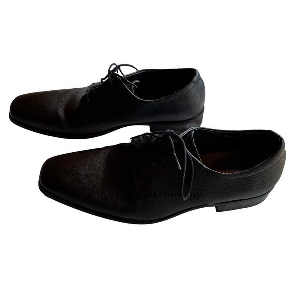 Calvin Klein Gordon Men's Size 9.5 Shoes Oxford Black Lace Up Dress Career - Picture 4 of 12